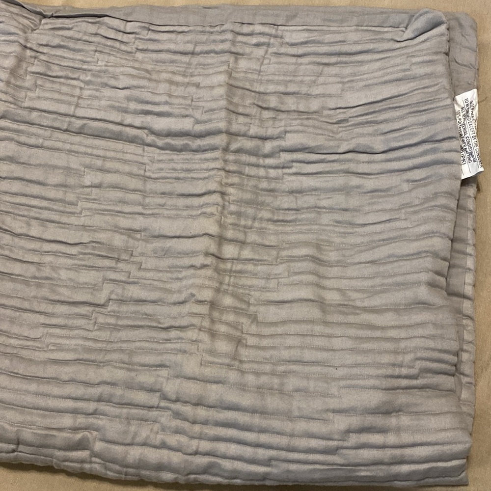 Hearth & Hand with Magnolia jet Gray textured stripe matelasse king pillow sham
